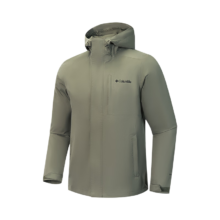 再降价：Columbia 哥伦比亚 户外情侣防水冲锋衣 XE5743 军绿色 XL(185/104A)