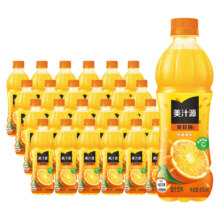可口可乐 美汁源果粒橙450ml*24瓶