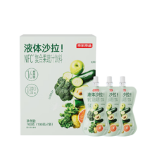 京东京造 鲜来多液体沙拉 NFC复合果蔬汁 100ml*7袋×4盒 膳食纤维代餐