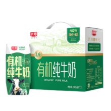 光明 有机 利乐钻 纯牛奶 3.6g蛋白质 200ml 12盒