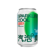 京东京造 香草味气泡爽苏打水 330ml*6罐 低糖0脂含汽饮料