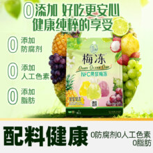 时团同款臻选溜溜梅天然梅冻4味NFC果浆果冻蒟蒻果冻20g*24小袋