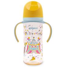 贝亲 自然实感第三代FUN系列 AA225 PPSU奶瓶 彩绘款 330ml 马戏团 LL码 6月+