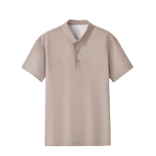 京东京造 300防晒速干运动T恤男Polo衫 灰褐色 XL