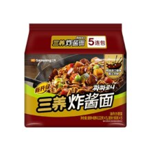 再降价、88VIP:三养 炸酱面 122g*5袋
