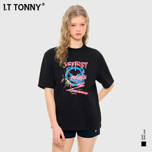 IT I.T TONNY 印花T恤圆领情侣短袖