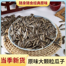 新款瓜子 原味葵花籽 炒熟干炒大颗 500g 5袋