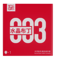 羽感 超薄避孕套 003 水晶布丁 固态玻尿酸 水润滑 1只装