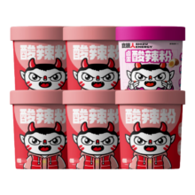 食族人 酸辣粉 6桶装 定制酸辣粉*5+卤蛋酸辣粉*1