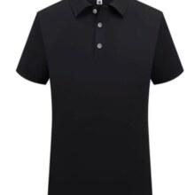 京东直采 冰丝翻领Polo衫 男女同款 天蓝色 3XL 150-175斤
