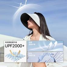 天降礼金：MissWiss 凉感灯罩帽 女士防晒帽 大帽檐 UPF2000+