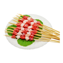 再降价:滩洋鲜生 宁夏滩羊 原切羔羊肉串 60串 净重2.4斤 清真 源头直发