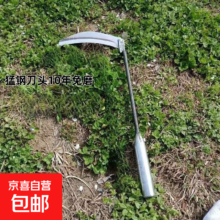 SK5进口钢韭菜镰刀 铁柄家用割韭菜专用小镰刀 1把装