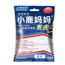 小鹿妈妈 贵虎5 青年 牙线棒 100支/袋*5 临期清仓