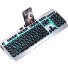 AOC KB122 有线机械键盘 蓝光背光 电竞游戏办公通用 黑色