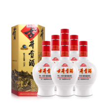 古井贡酒 六角贡浓香型白酒 45度 500ml×6瓶 纯粮酒
