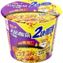 统一方便面 老坛酸菜牛肉面 155g*12桶 双面饼 牛肉味