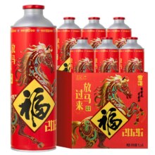 雪花啤酒马年福罐1L*6罐 手提礼盒
