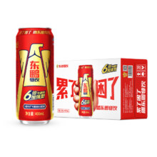 东鹏特饮 牛磺酸维生素饮料 6倍牛磺酸加强型 400ml*24罐 蓝帽