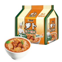康师傅 经典系列 方便面 双萝卜牛腩味 5袋