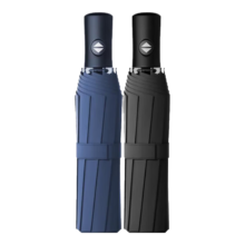 印象城 定制logo遮阳伞 晴雨两用 折叠轻巧 8骨 全自动 藏青 到手两把