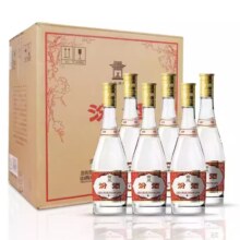 山西汾酒 黄盖玻汾 53度清香型白酒 475ml*6瓶 2025-2026年
