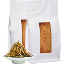 马头印 特级早春蜜香金芽滇红茶大金针 300克