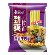 劲爽袋 红烧香辣酸菜牛肉面 80g 5袋酸菜牛肉味