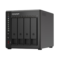 威联通 QNAP TS-464C2 4盘位NAS 四核处理器 双2.5G网口 双M.2插槽 支持Docker HDMI 家庭私有云