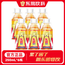 东鹏特饮 维生素功能饮料 250ml瓶装 6瓶经典款 蓝帽子