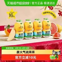 金豆芽 金银花柚子汁小孩果汁饮料小袋便携155ml*16