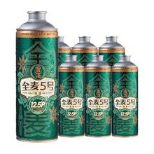雪花 全麦5号高端啤酒 微醺马口铁 12.5度 1L*6罐+全麦5号330ml*6罐