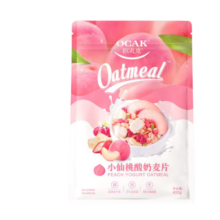 plus会员:欧扎克 水果麦片即食燕麦片 小仙桃味 400g *5件 +凑单