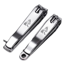 强人 指甲剪 中号平口 带甲搓 防飞溅