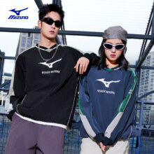 88VIP、天降礼金：Mizuno美津浓 大LOGO尼龙复古圆领足球套头衫卫衣
