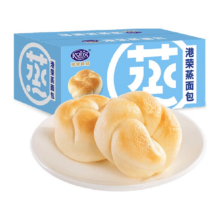 港荣 淡奶味蒸面包 460g 奶香四溢 健康代餐
