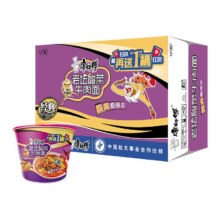 康师傅 老坛酸菜牛肉面 桶装泡面 经典桶12桶