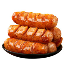 天降礼金：天海藏 脆皮爆汁烤肠 原味+黑胡椒 500g/袋 【共20根】