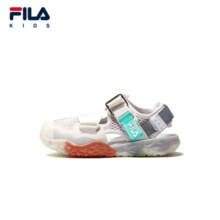 需凑单，plus:FILA 萤火虫 儿童凉鞋 2026夏季新款 男女小童涉水溯溪鞋 藕灰/奶白 VG 32