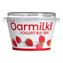 Oarmilk 吾岛牛奶 0乳糖酸奶 草莓味 120g×12桶 低温发酵乳