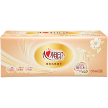 心相印 金装经典系列抽纸 3层100抽*24包 软抽整箱装餐巾纸
