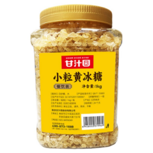 甘汁园 小粒黄冰糖 400g*1 罐装 正宗甘蔗原料