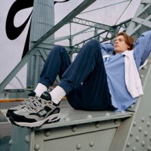 好穿不累！Skechers 斯凯奇 男士厚软底运动老爹鞋 237067