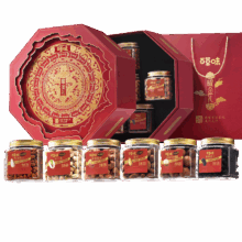 百草味 坚果礼盒 1358g/6罐 高端罐装 含开心果松子腰果