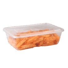 一次性餐盒 长方型带盖食品级 10套