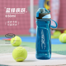 施密特 运动水杯 tritan塑料杯 650ml 迈阿密蓝