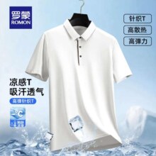 罗蒙 冰丝凉感短袖t恤 休闲时尚