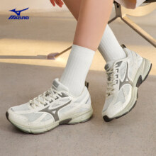 美津浓 MIZUNO SPEED 跑步鞋  棉白暗灰裙