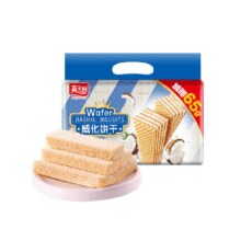 嘉士利 椰子味夹心威化饼干 休闲儿童零食 网红早餐代餐特产小吃