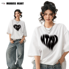 MUXXISS HEART 麦克斯桃心 宽松运动潮流T恤 拍三件